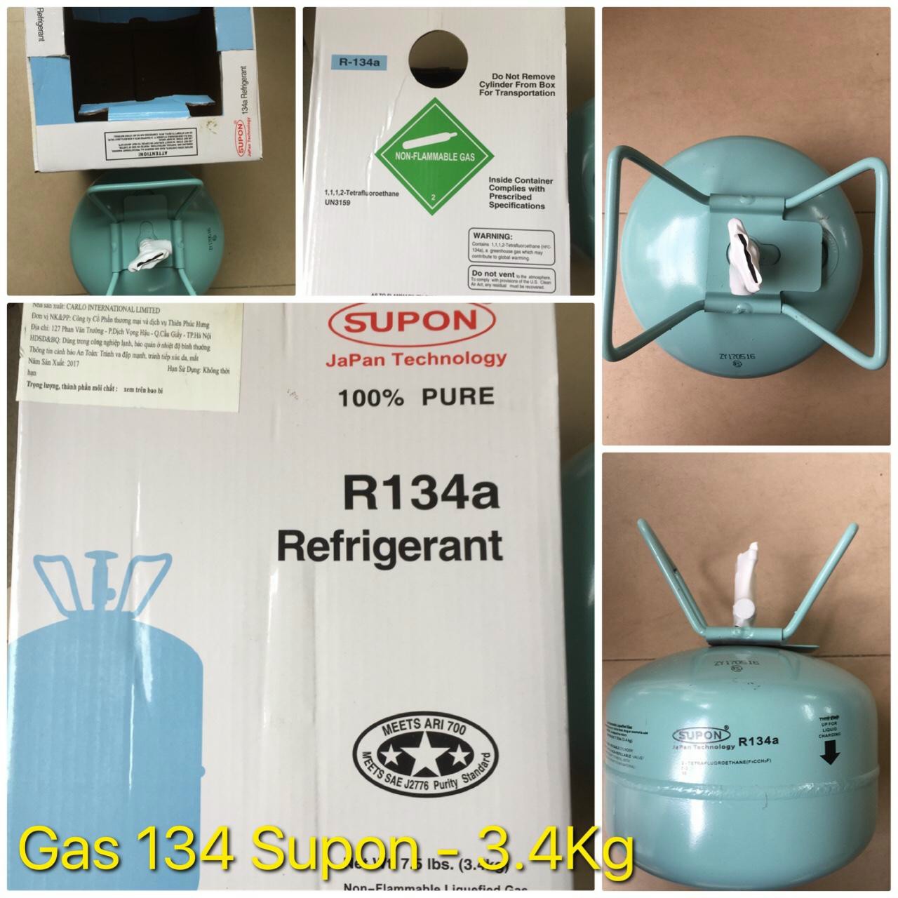 Gas 134 Supon - 3,4kg giá rẻ